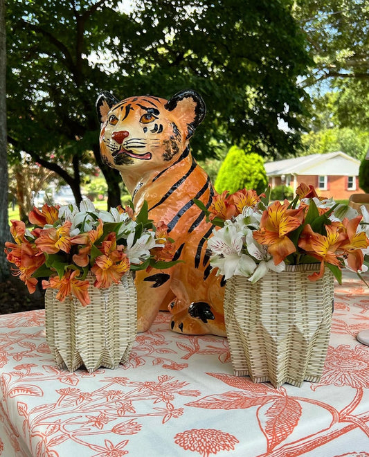 Tailgating in Style: Wicker Paper Vase Wraps for College Football Fun