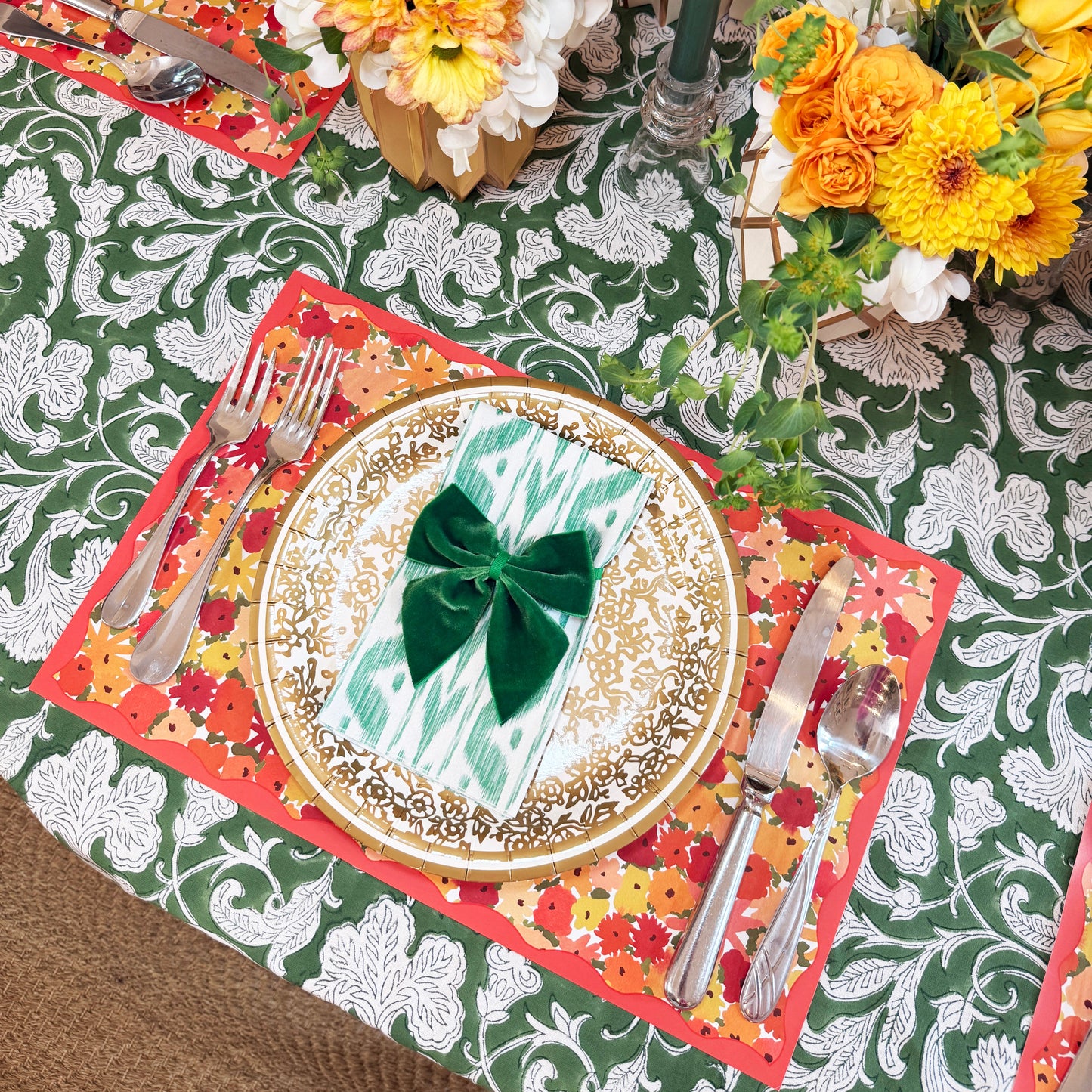 Gold Chinosierie Heavy Duty Paper Plates