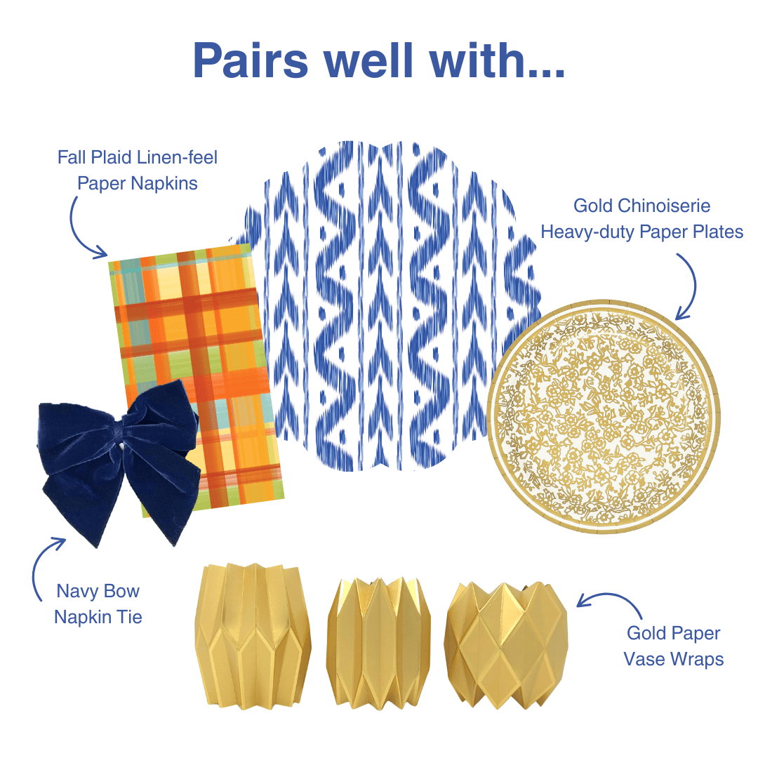 Ikat Scalloped Paper Placemats