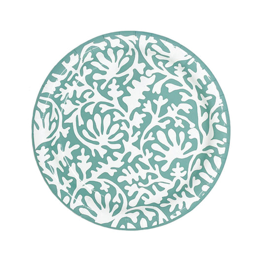 Sage green paper plates
