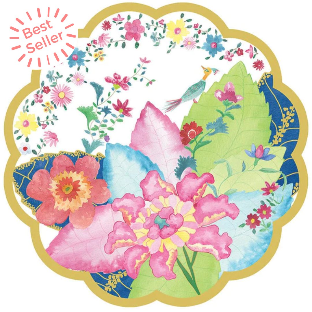 Gold Chinoserie Heavy Duty Paper Plates – Lucy Grymes