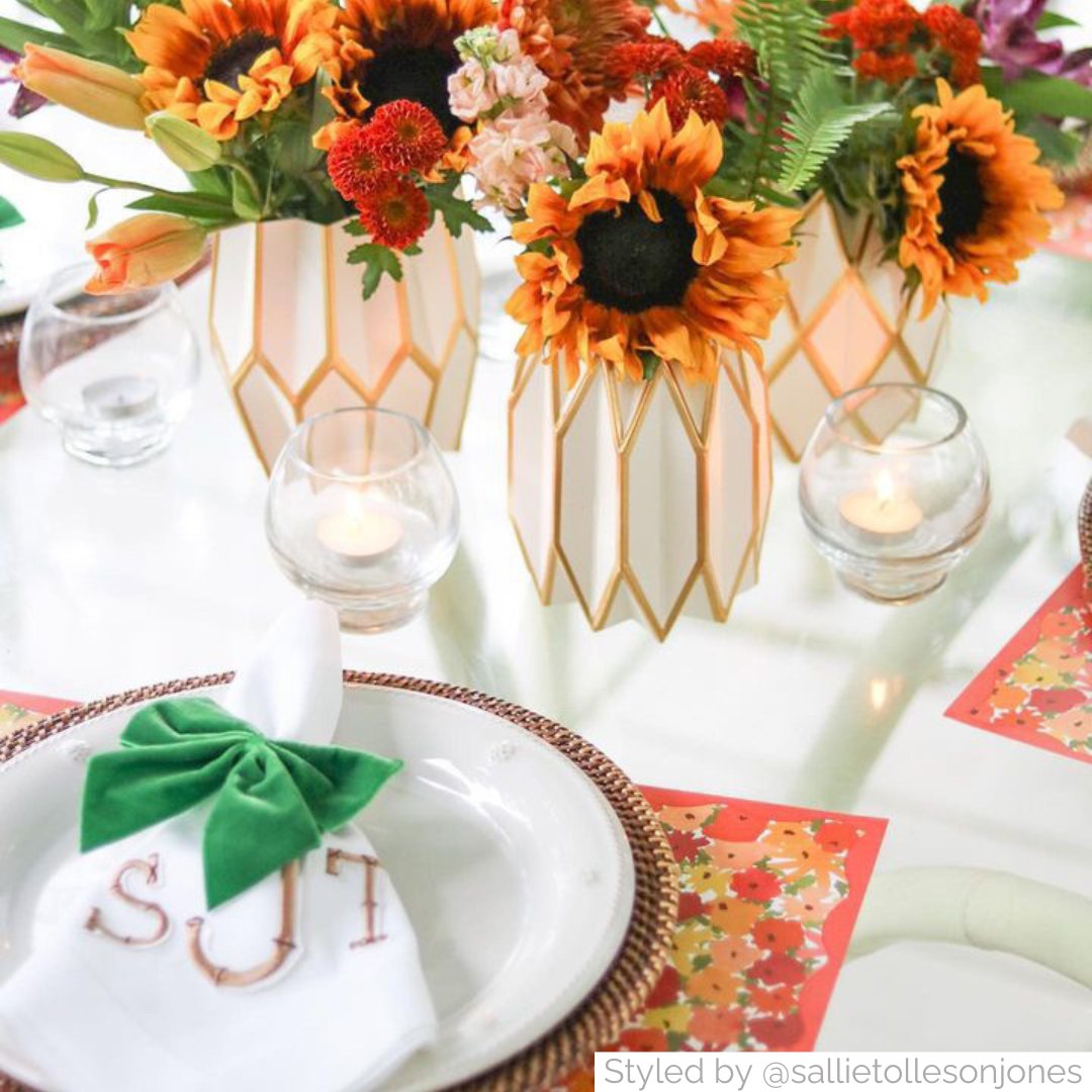 Fall Florals Paper Placemats