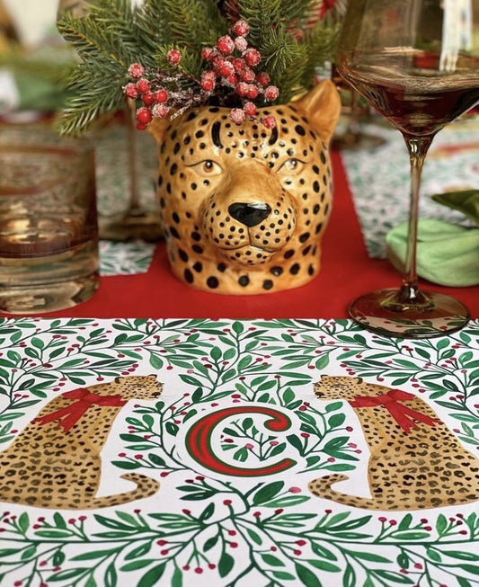 Two Ways to Style Your Christmas Table with Leopard
