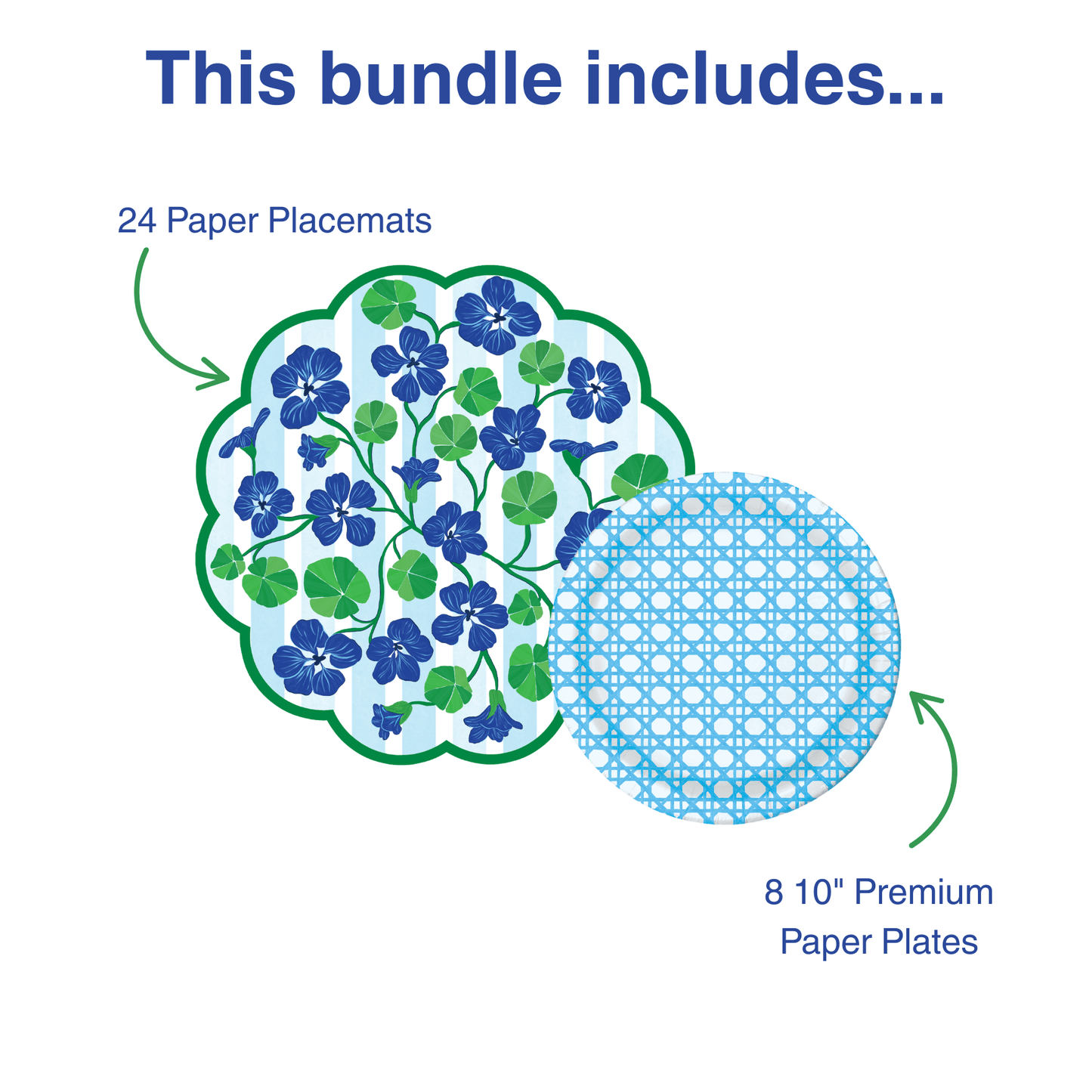 Nasturtium Tabletop Bundle (Placemats, 10" Plates)