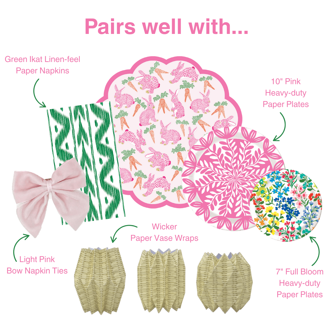 Herend Bunny Scalloped Paper Placemats