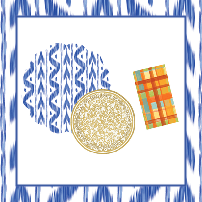 Fall Ikat Table Bundle (Placemats + Plates + Napkins)