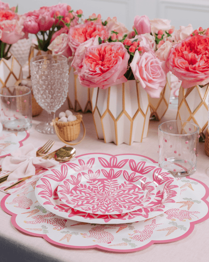 Herend Bunny Scalloped Paper Placemats