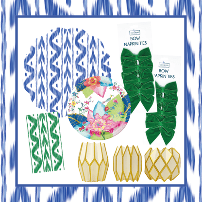 Ikat & Tobacco Leaf Full Table Bundle