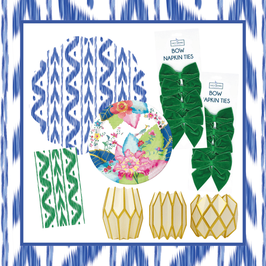 Ikat & Tobacco Leaf Full Table Bundle