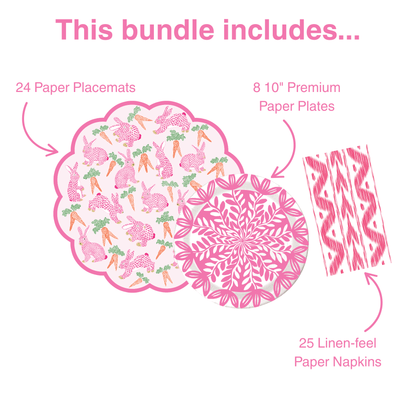 Herend Bunny Tabletop Bundle (Placemats, 10" Plates, Napkins)