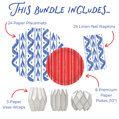 Ikat Patriotic Full Tabletop Bundle thumbnail
