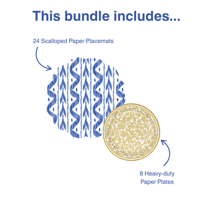 Fall Ikat Table Bundle (Placemats + Plates)