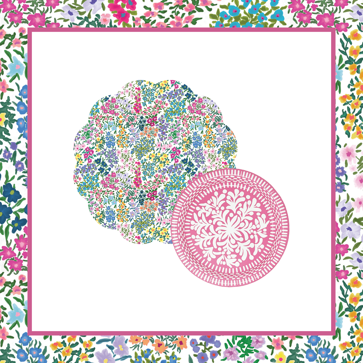 Spring Blooms Table Bundle (Placemats + Plates)
