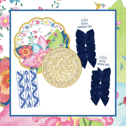 Fall Tobacco Leaf Table Bundle (Placemats + Plates + Bows + Napkins)