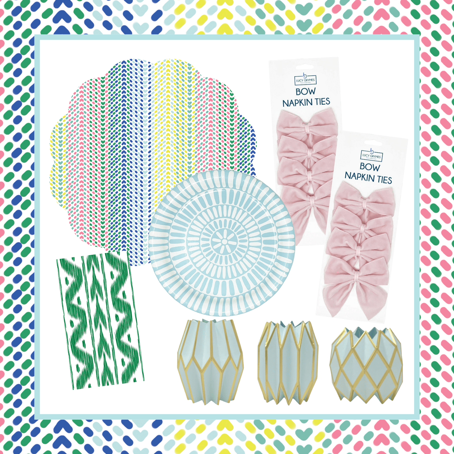Chevron Dots Full Table Bundle