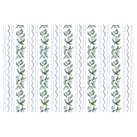 Decorative border with floral patterns on a white background