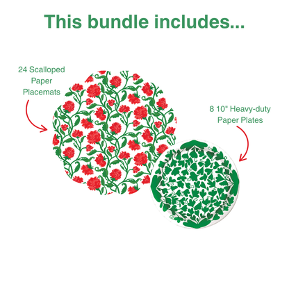Carnation  1 Table Bundle (Placemats + 10" Plates)