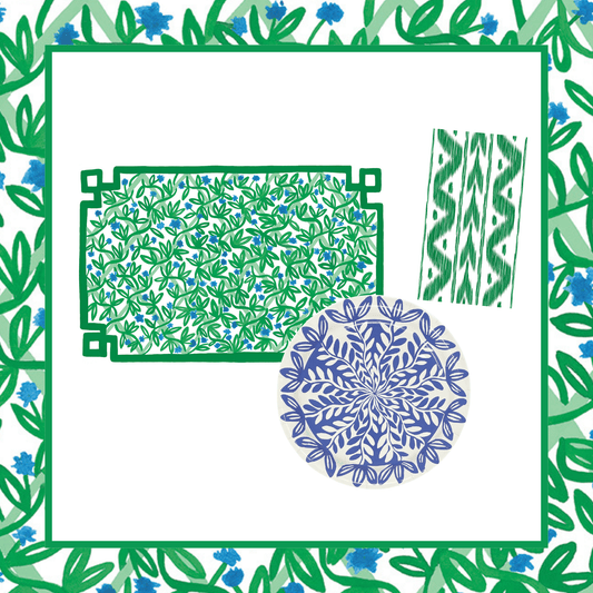 Trellis Table Bundle (Placemats + Plates + Napkins)