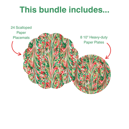 Marble Table Bundle (Placemats + 10" Plates)