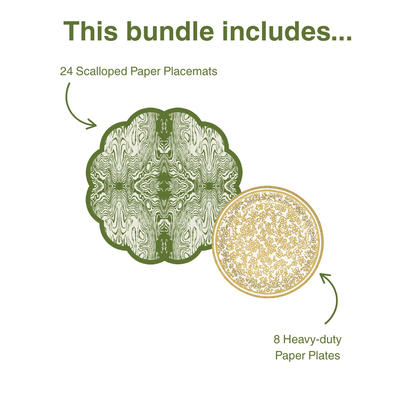 Wood Table Bundle (Placemats + Plates)