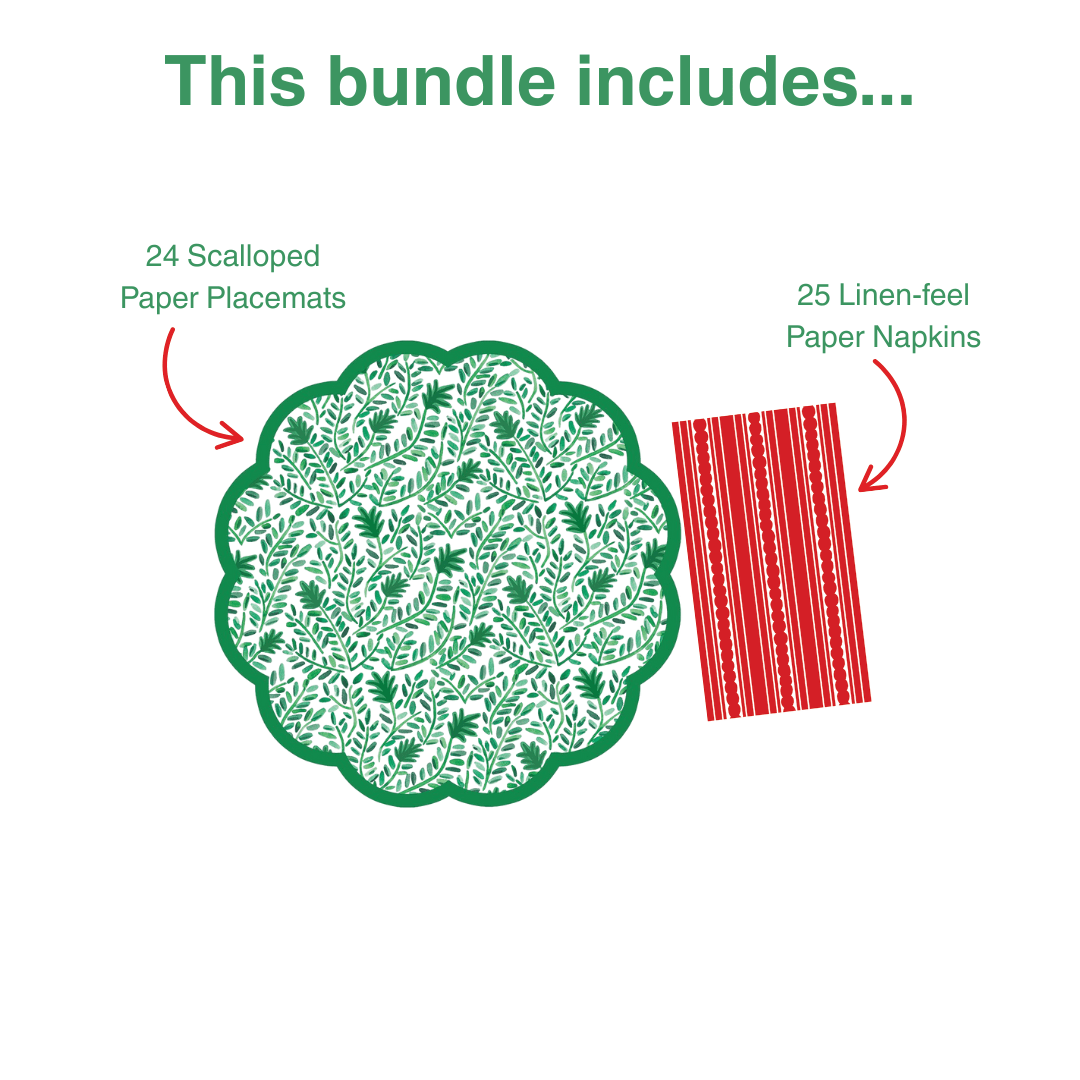 Vine 1 Table Bundle (Placemats + Napkins)