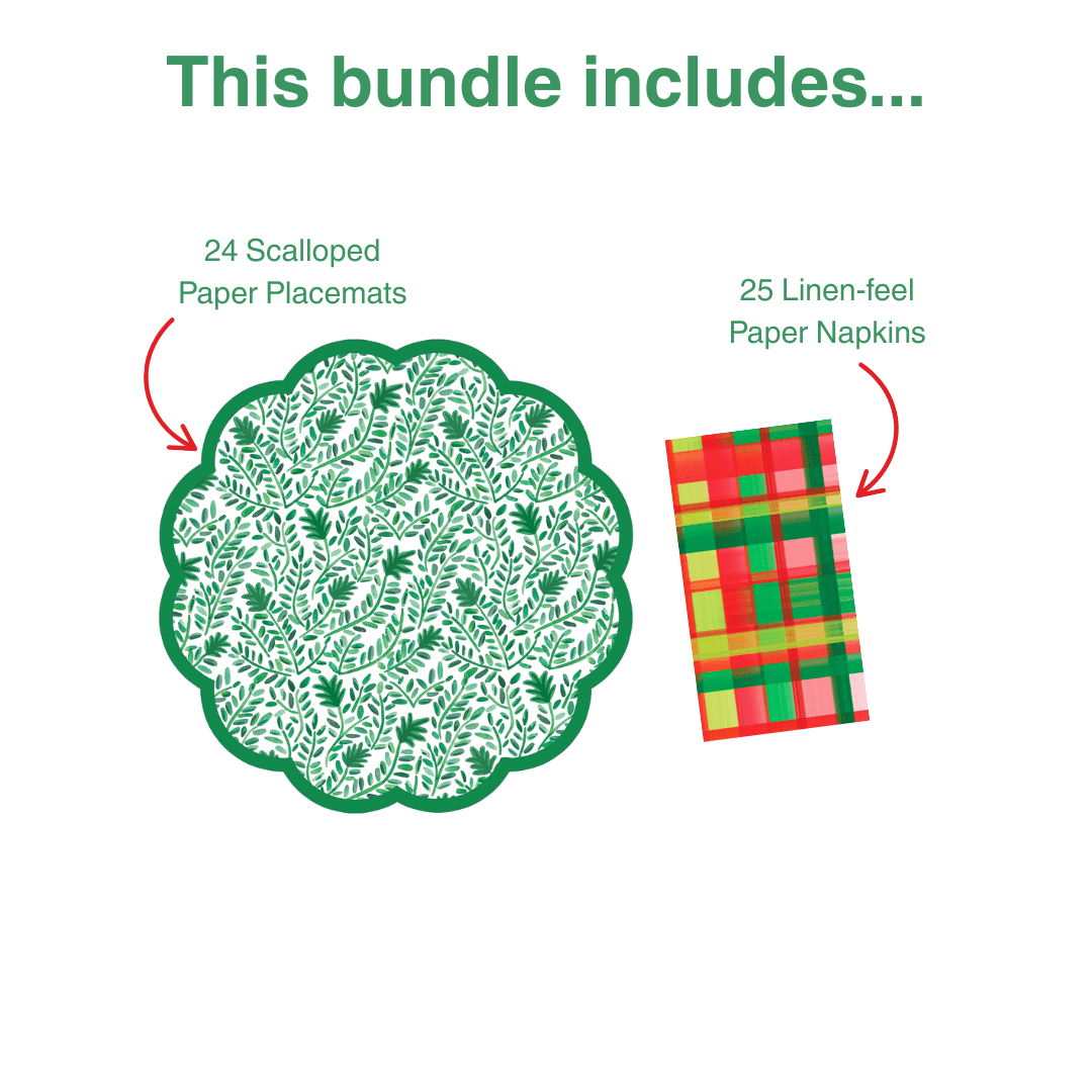 Vine 2 Table Bundle (Placemats + Napkins)