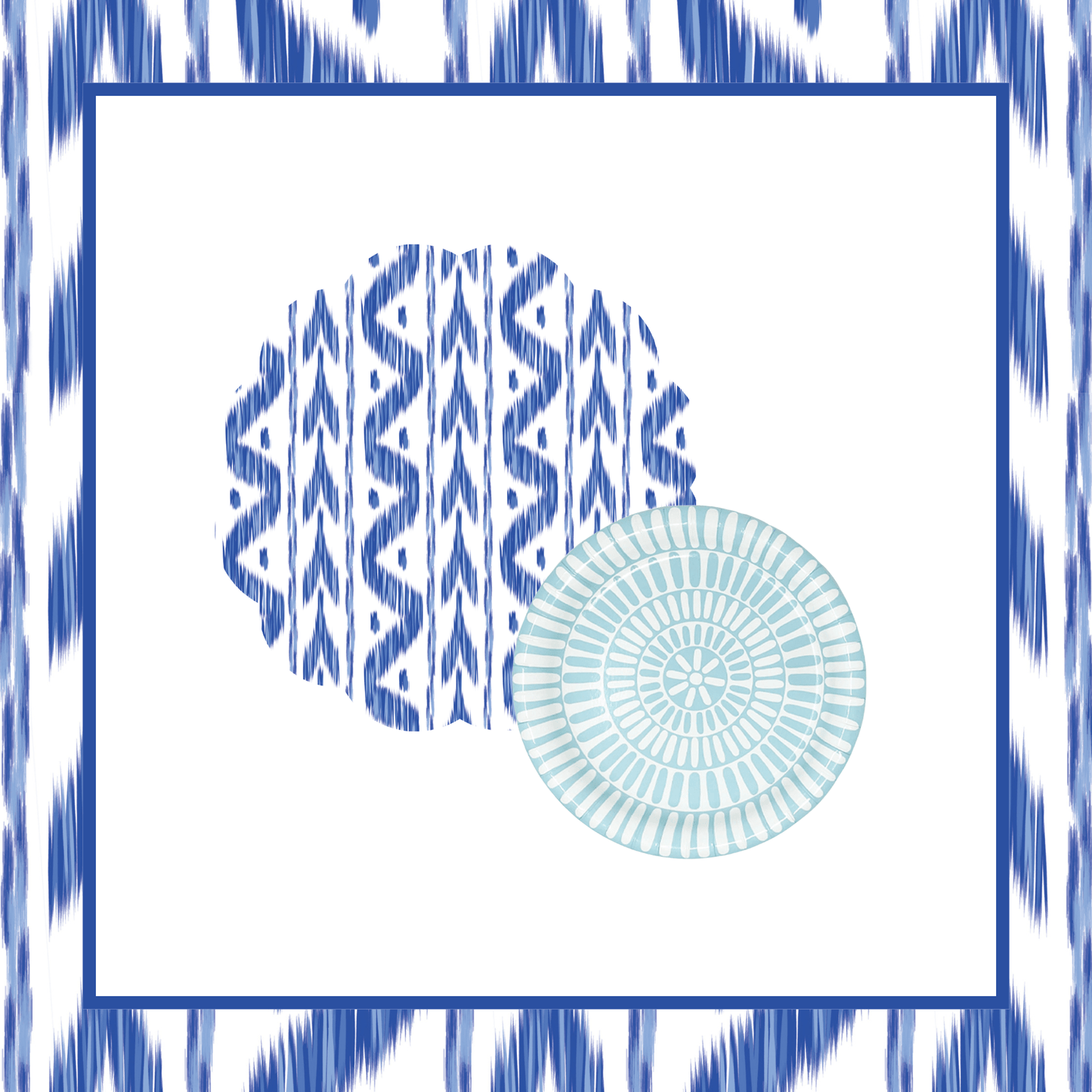 Ikat Table Bundle (Placemats + Plates)