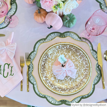 Light Pink Bow Napkin Ties