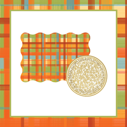 Fall Plaid Table Bundle (Placemats + Plates)