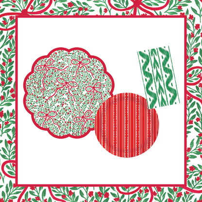 Bow Garden 1 Table Bundle (Placemats + 10" Plates + Napkins)