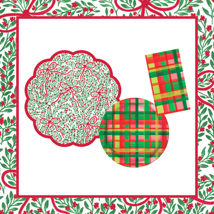 Bow Garden 2 Table Bundle (Placemats + 10" Plates + Napkins)