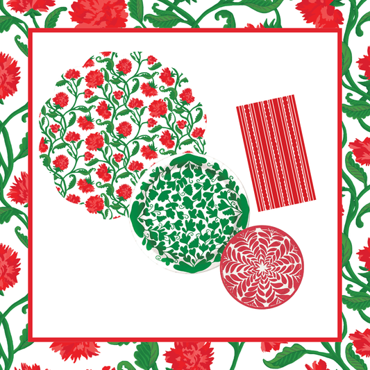 Carnation 1 Table Bundle (Placemats + 7" Plates + 10" Plates + Napkins)