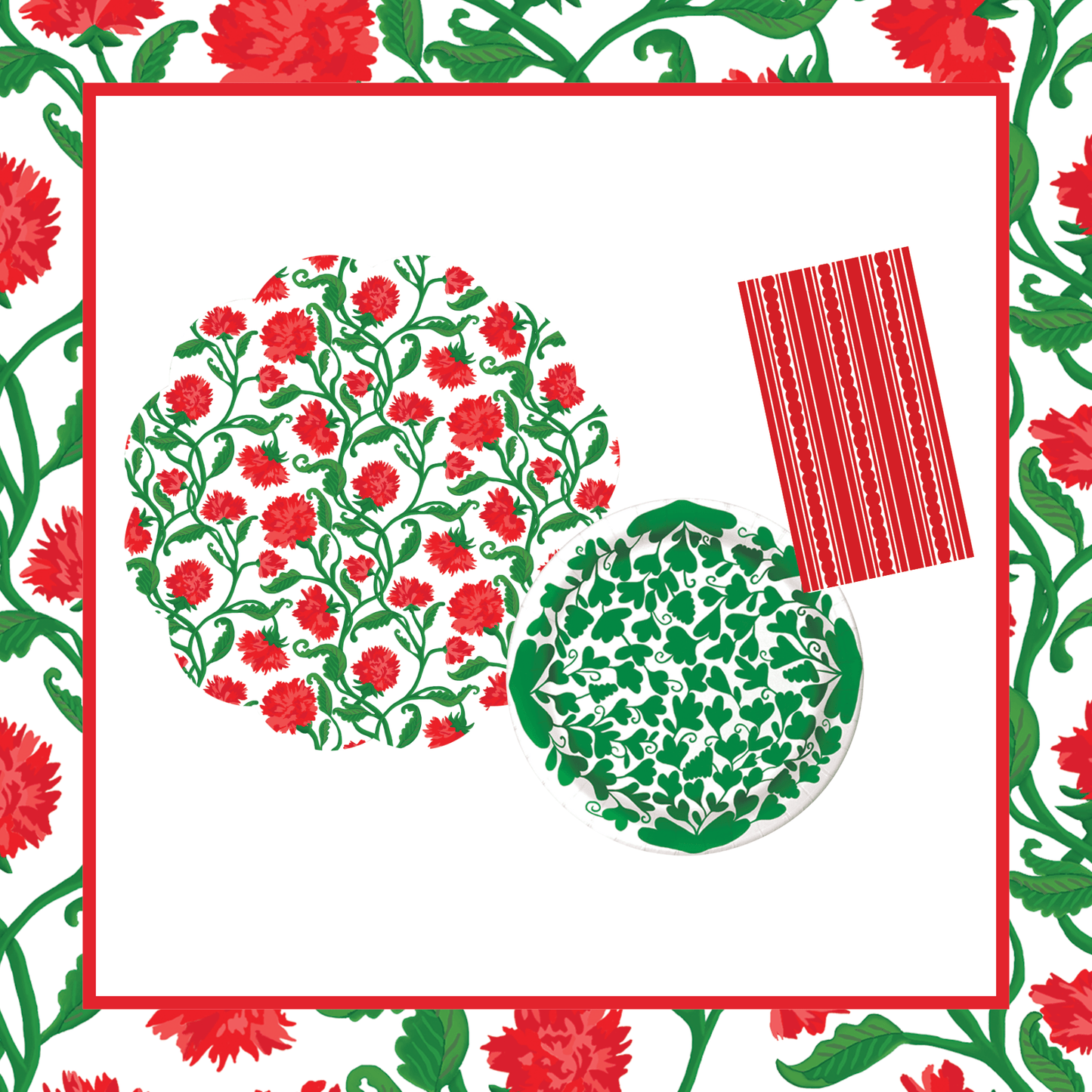 Carnation  1 Table Bundle (Placemats + 10" Plates + Napkins)