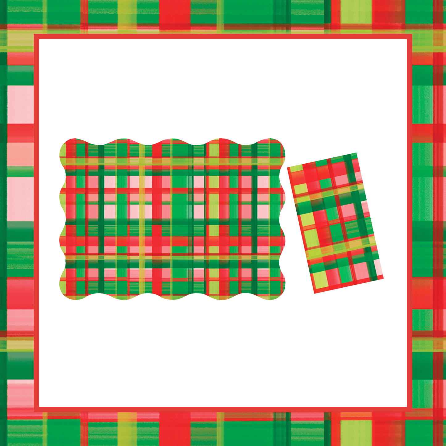 Holiday Plaid Table Bundle (Placemats + Napkins)