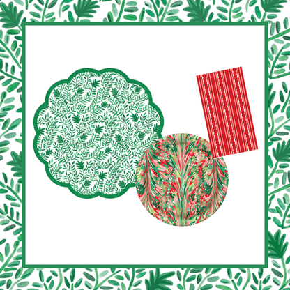 Vine 1 Table Bundle (Placemats + 10" Plates + Napkins)