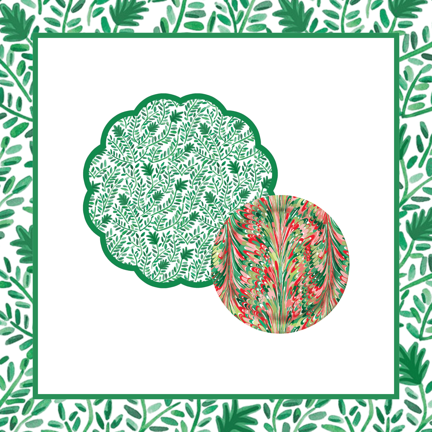 Vine 1 Table Bundle (Placemats + 10" Plates)