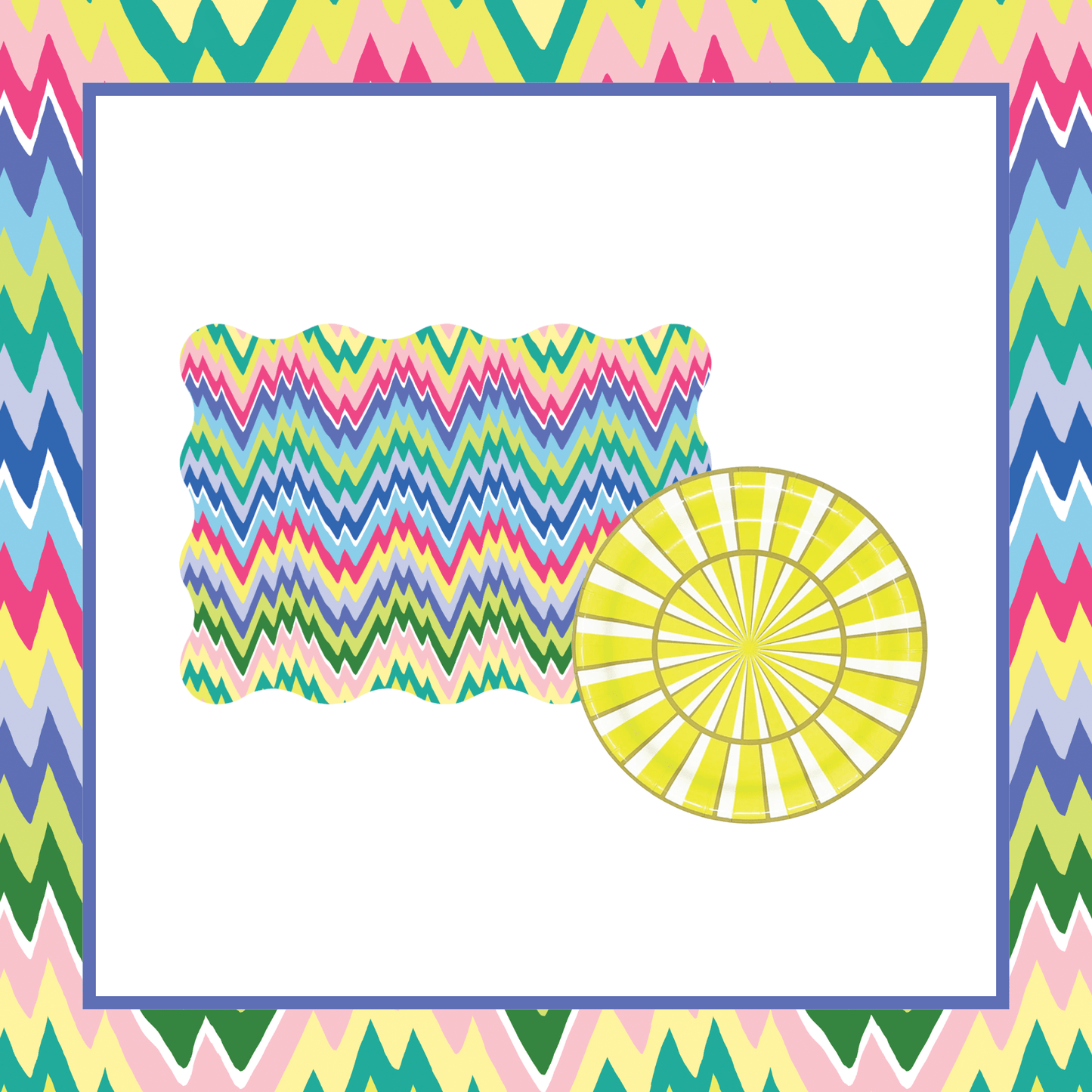 Zigzag Tabletop Bundle 1 (Placemats, 10" Plates)