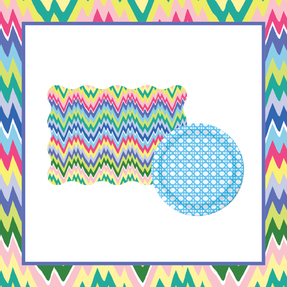 Zigzag Full Tabletop Bundle 2 (Placemats, 10" Plates)