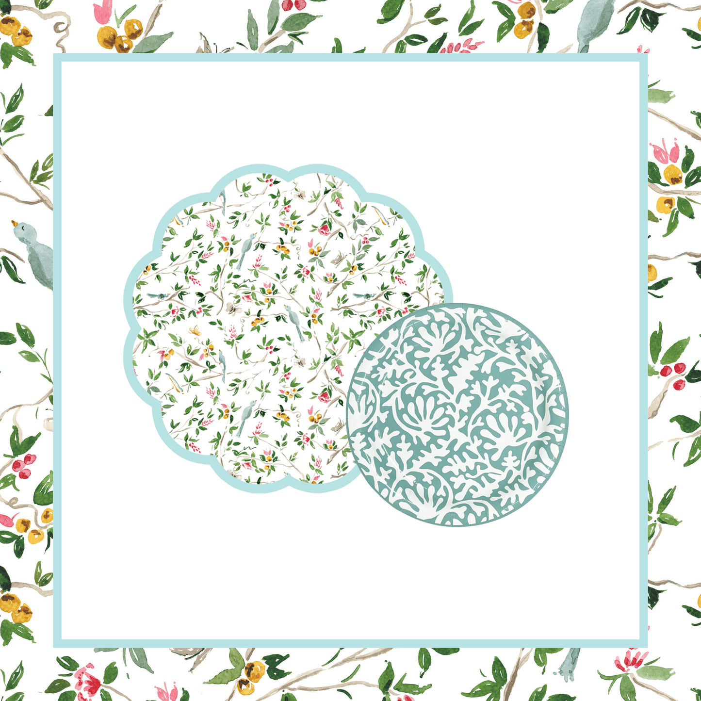 Lila x Camilla Moss Tabletop Bundle (Placemats, 10" Plates)