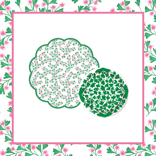 Cherry Blossom Tabletop Bundle (Placemats, 10" Plates)