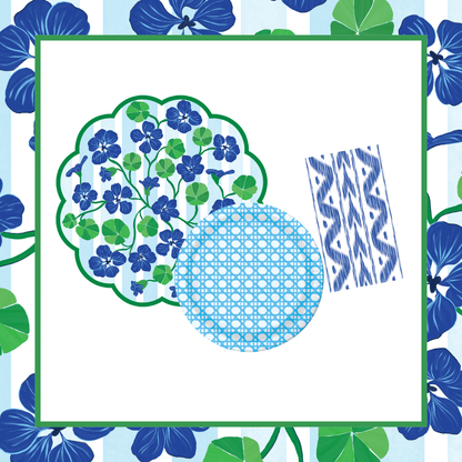 Nasturtium Tabletop Bundle (Placemats, 10" Plates, Napkins)