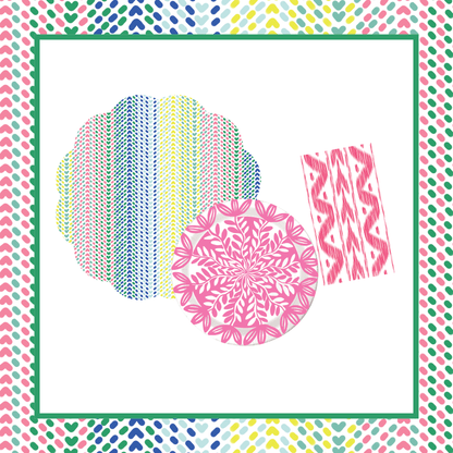 Chevron Dots Tabletop Bundle (Placemats, 10" Plates, Napkins)