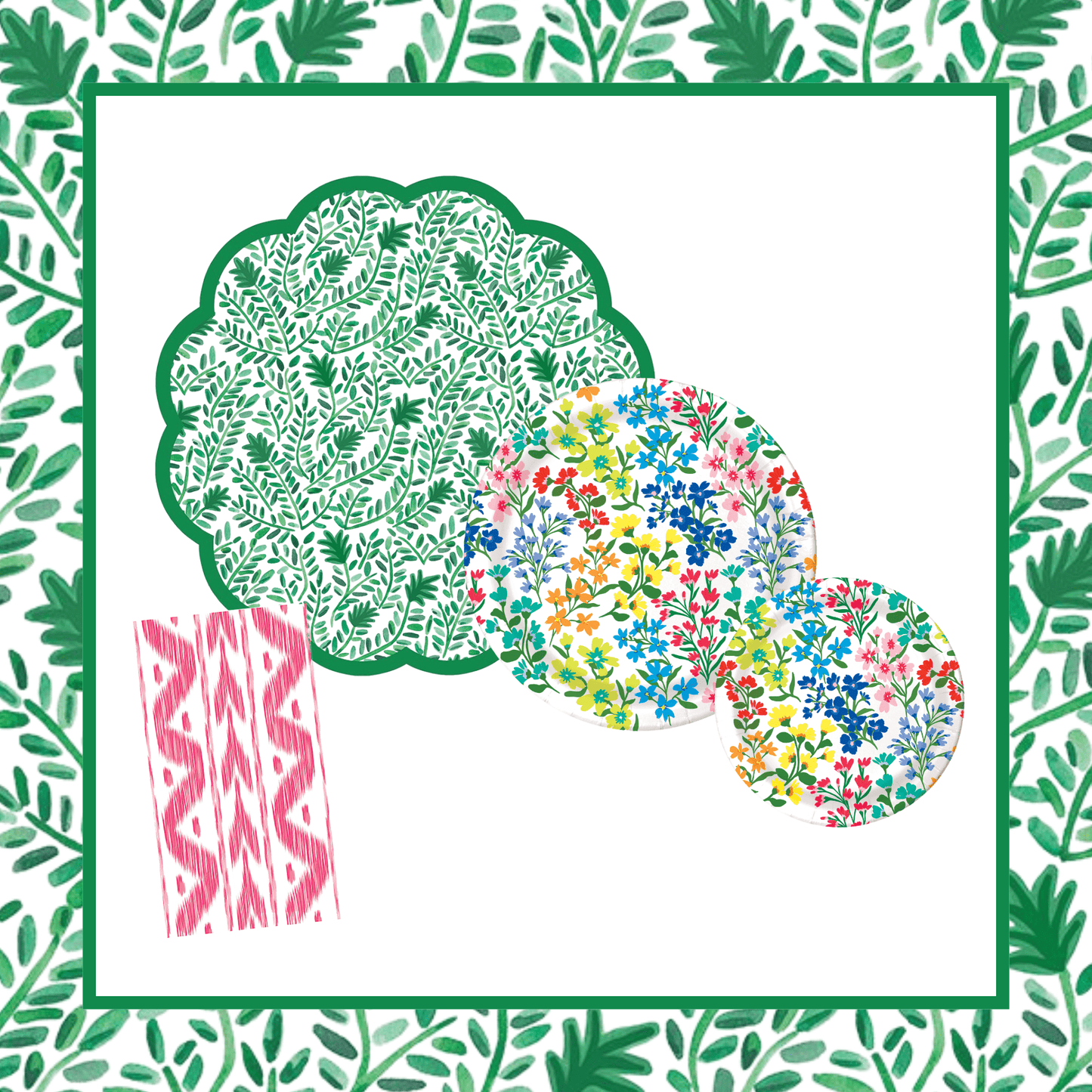 Vine Tabletop Bundle (Placemats, 7" & 10" Plates, Napkins)