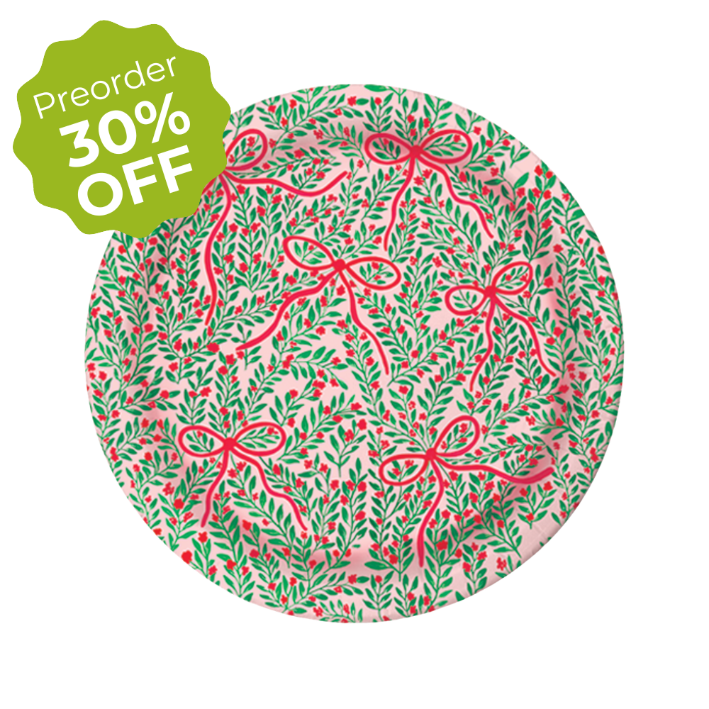 Bow Garden Premium Paper Plates