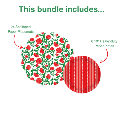 Carnation  2 Table Bundle (Placemats + 10" Plates)
