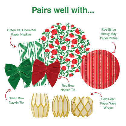 Carnation Scalloped Paper Placemats