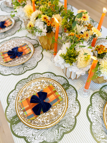 Wood Table Bundle (Placemats + Plates + Napkins + Bow Napkin Ties)