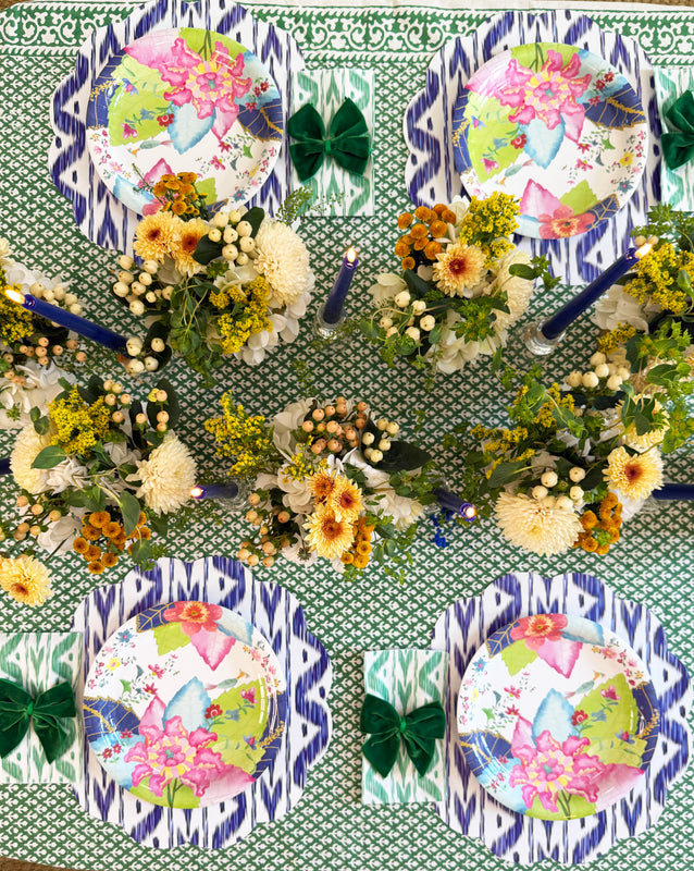 Ikat & Tobacco Leaf Full Table Bundle mobile image