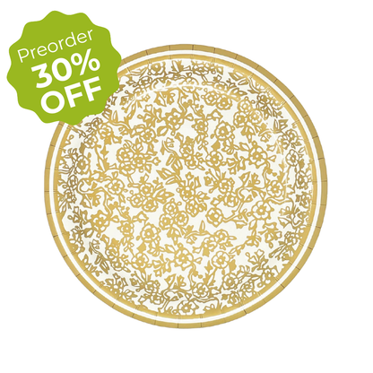 Gold Chinosierie Premium Paper Plates