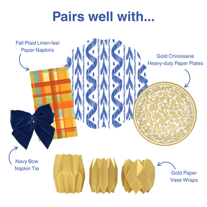 Ikat Scalloped Paper Placemats